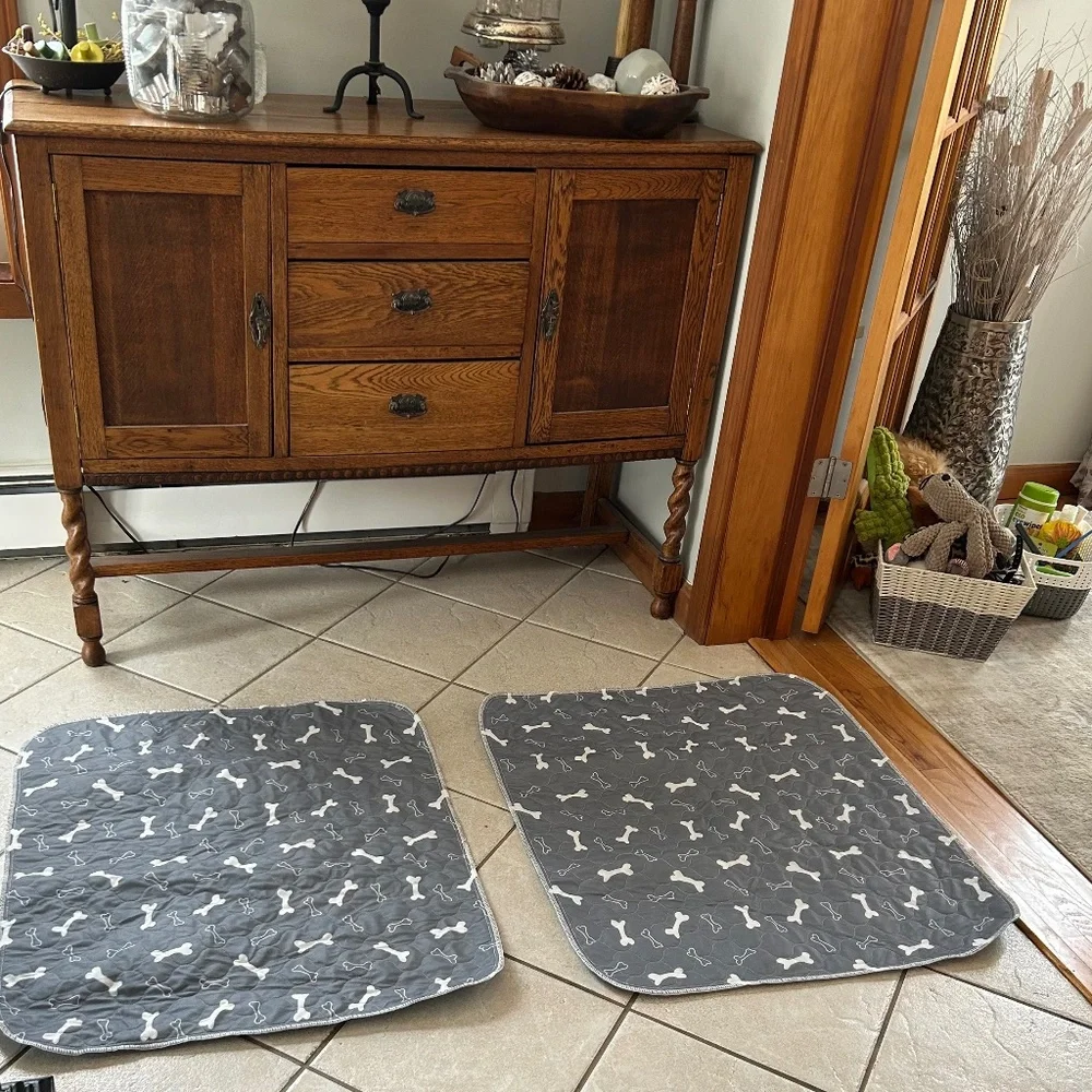 Set of 2 Reusable Washable Durable Pet Pads